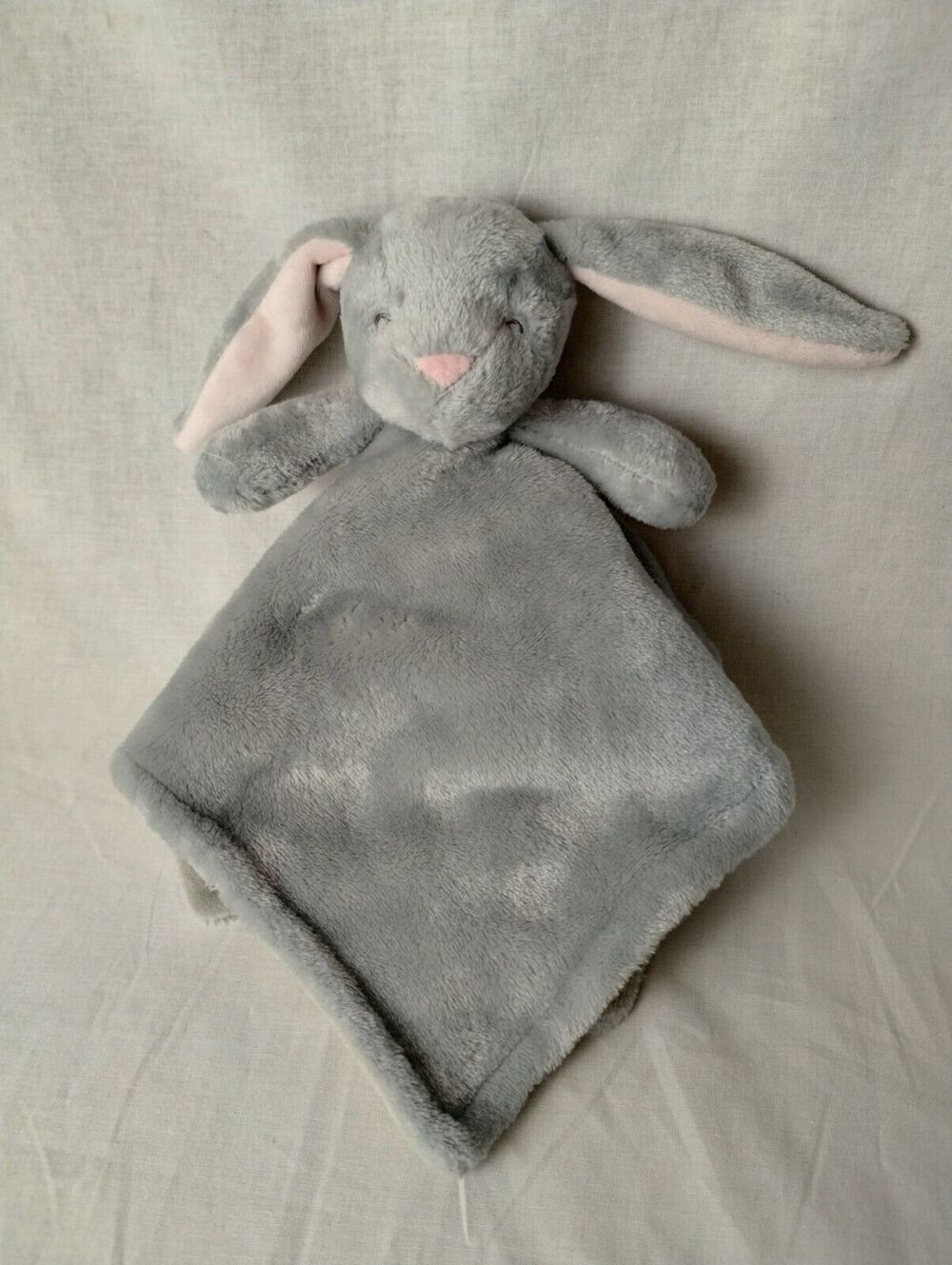 Carter's Bunny Plush Stuffed Animal Snuggler Lovey Security Blanket - Gray Pink